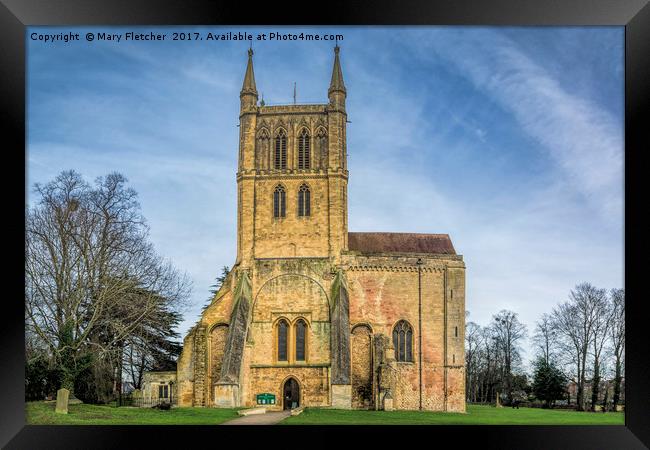 Pershore Abbey Framed Print by Mary Fletcher