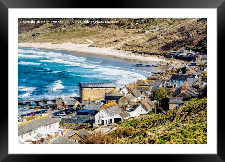 Sennen Cove Framed Mounted Print by Mary Fletcher