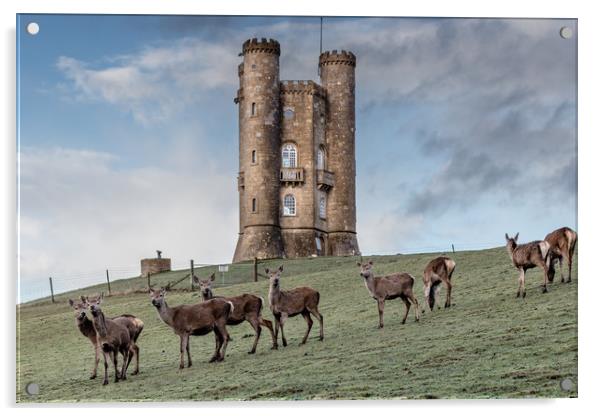 Broadway Tower, Broadway, Worcestershire Acrylic by Jonathan Smith