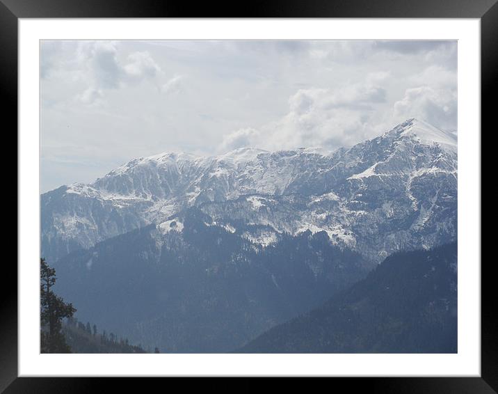 Complete Snowy Pic.... Framed Mounted Print by Ankit Mahindroo