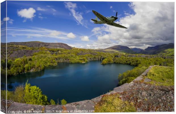 Spitfire Quarry Canvas Print by Ian Mitchell