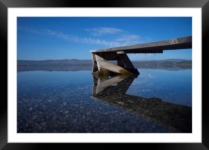 Transparent water  Framed Mounted Print by Larisa Siverina