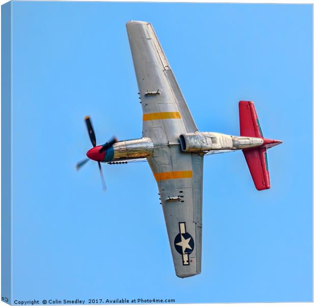 P-51D Mustang 44-72035/G-SIJJ Canvas Print by Colin Smedley