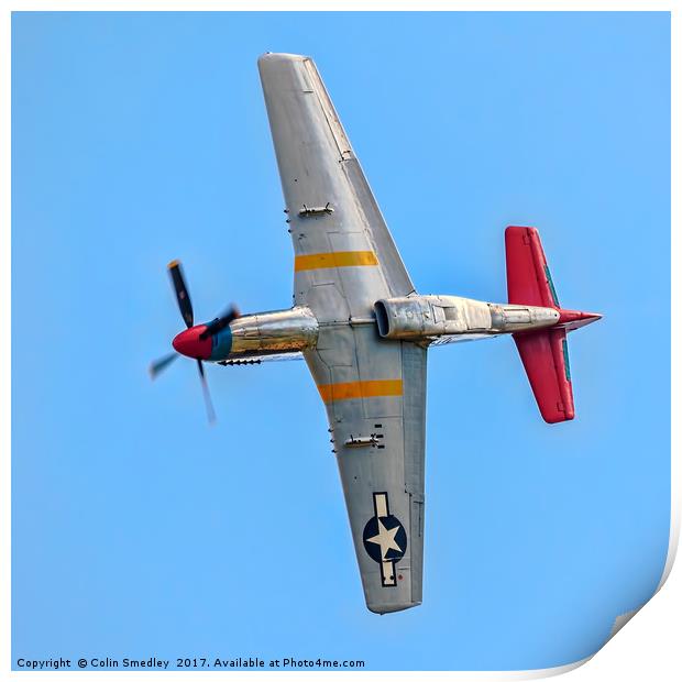 P-51D Mustang 44-72035/G-SIJJ Print by Colin Smedley