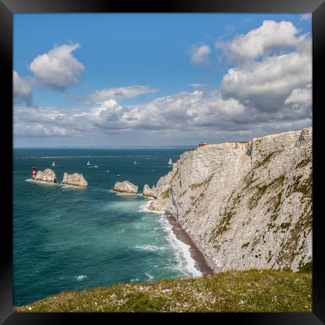 The Needles Isle Of Wight Framed Print by Wight Landscapes