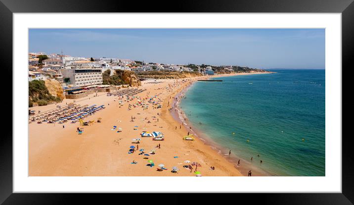Albufeira Beach Algarve Portugal Framed Mounted Print by Wight Landscapes