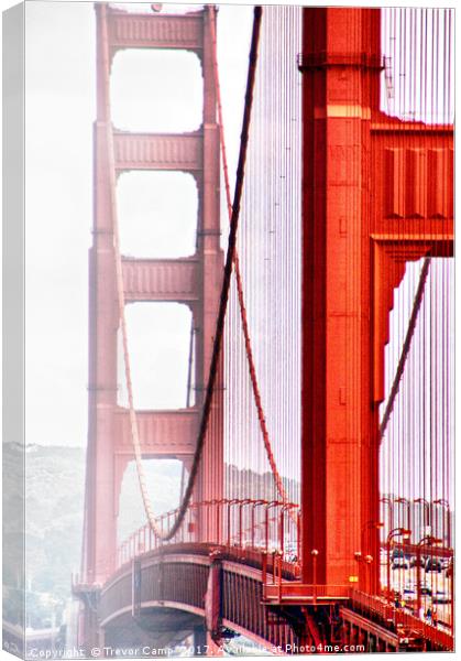 Golden Gate-01 Canvas Print by Trevor Camp