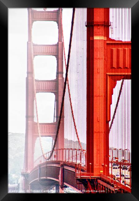 Golden Gate-01 Framed Print by Trevor Camp