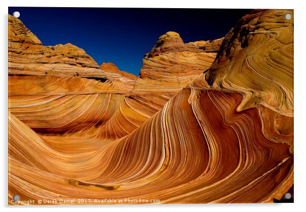 The Wave, Arizona Acrylic by Derek Daniel