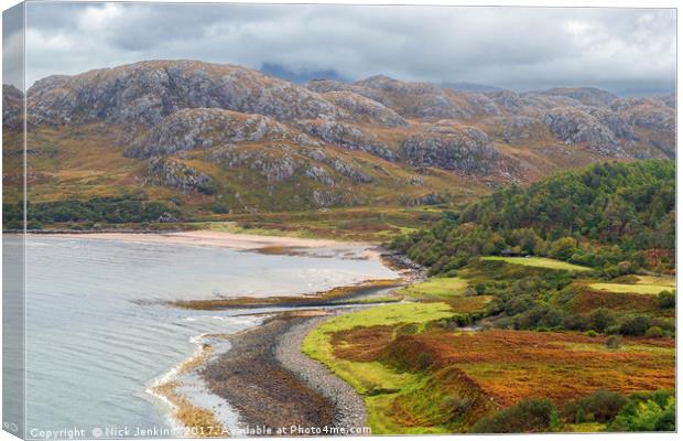 Gruinard Bay North West Scotland Highlands  Canvas Print by Nick Jenkins
