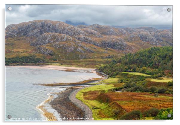 Gruinard Bay North West Scotland Highlands  Acrylic by Nick Jenkins