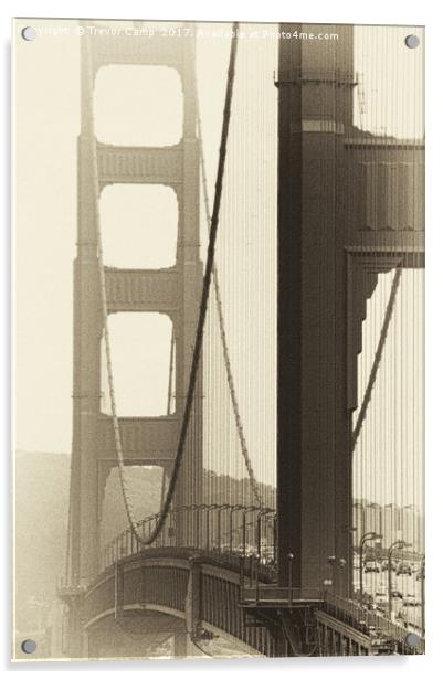 Golden Gate Bridge-02 Acrylic by Trevor Camp
