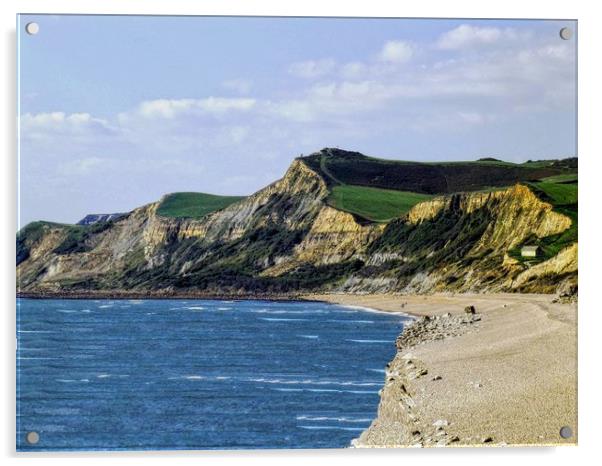 West Bay. Dorset. Acrylic by Henry Horton
