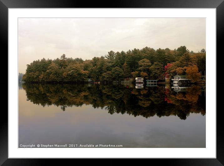 Port Carling, Ontario Framed Mounted Print by Stephen Maxwell