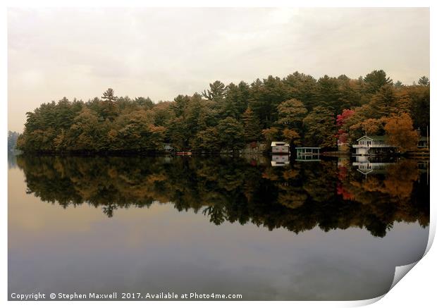 Port Carling, Ontario Print by Stephen Maxwell