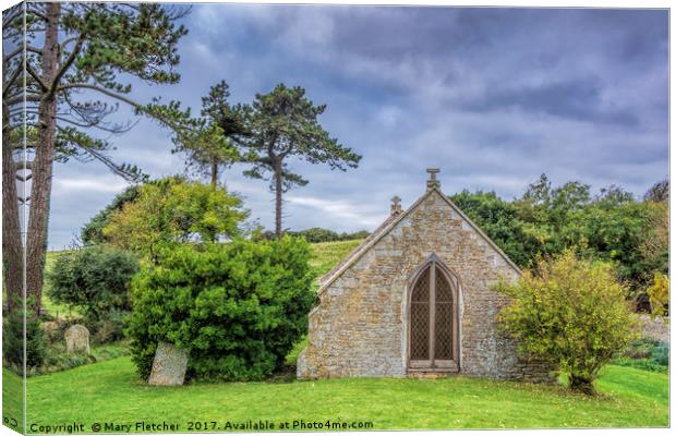 Moonfleet Church Canvas Print by Mary Fletcher