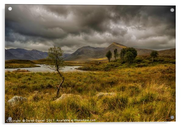 Majestic Highland Landscape Acrylic by Derek Daniel