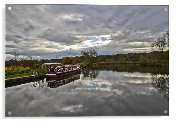 Canal Boat HDR Acrylic by Paul Macro