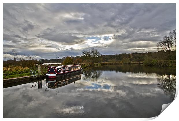 Canal Boat HDR Print by Paul Macro