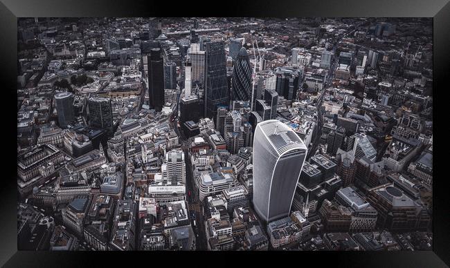 London Finance District Framed Print by Adam Payne
