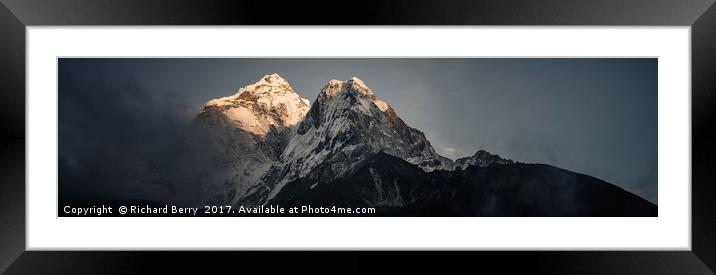 Ama Dablam, Himalaya, Nepal Framed Mounted Print by Rich Berry