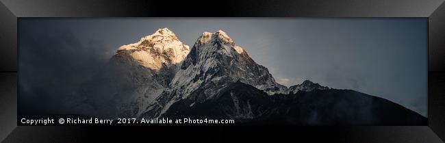 Ama Dablam, Himalaya, Nepal Framed Print by Rich Berry