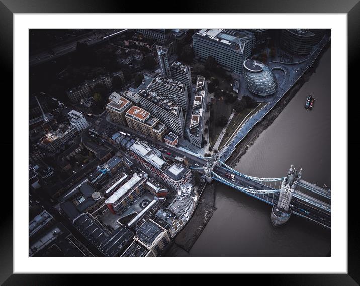 Londons Tower Bridge Framed Mounted Print by Adam Payne