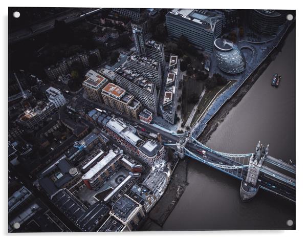 Londons Tower Bridge Acrylic by Adam Payne