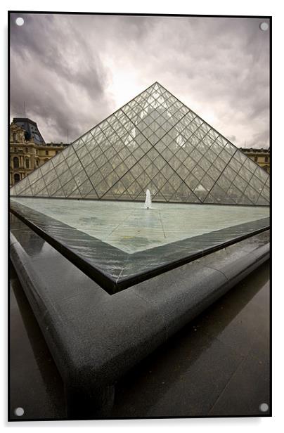 La Louvre Paris Acrylic by Berit Ipsen