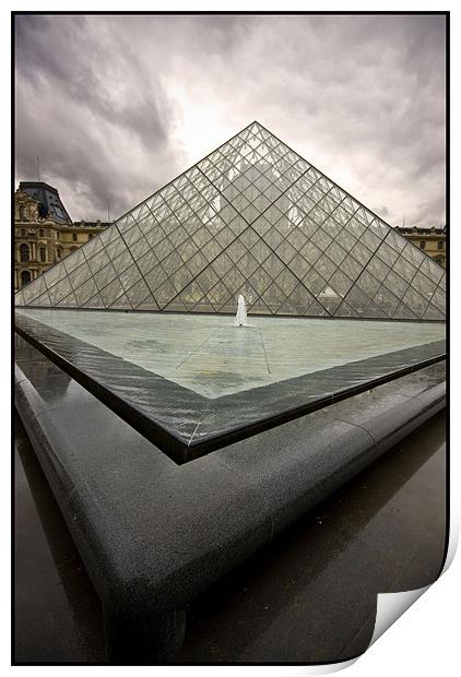 La Louvre Paris Print by Berit Ipsen