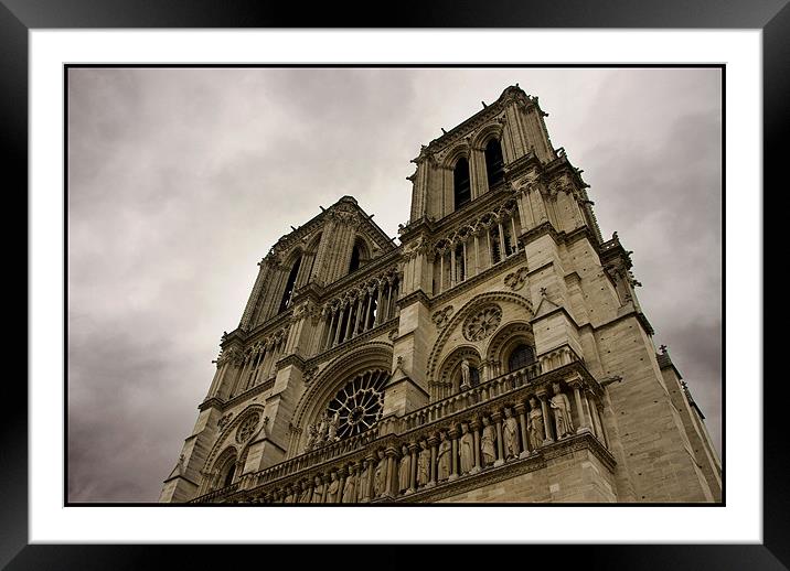 Notre Dame - Paris Framed Mounted Print by Berit Ipsen