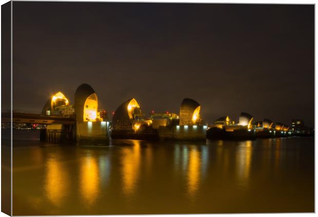 The Thames Barrier Canvas Print by Clive Eariss