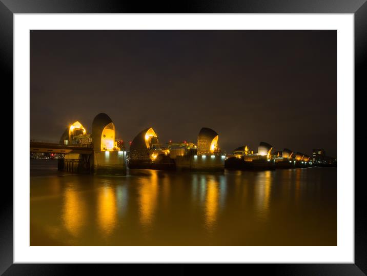 The Thames Barrier Framed Mounted Print by Clive Eariss