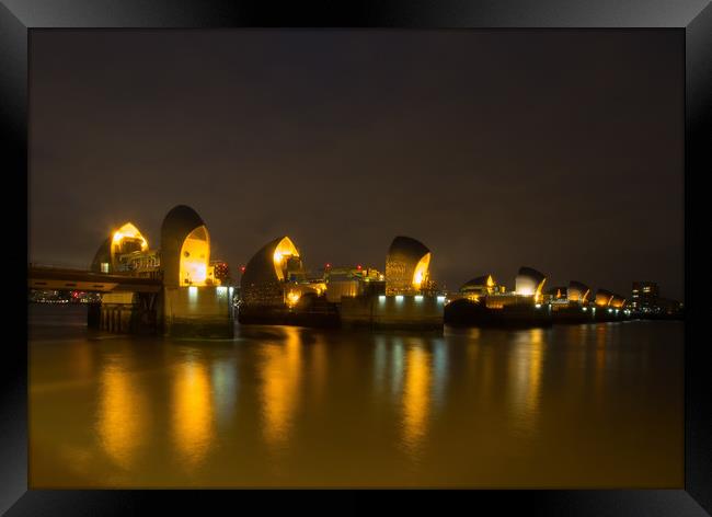 The Thames Barrier Framed Print by Clive Eariss