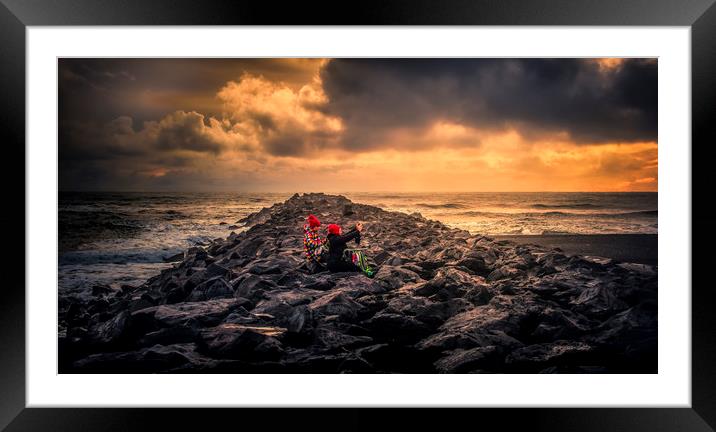 Iceland Vik Beach Framed Mounted Print by Robert Puig