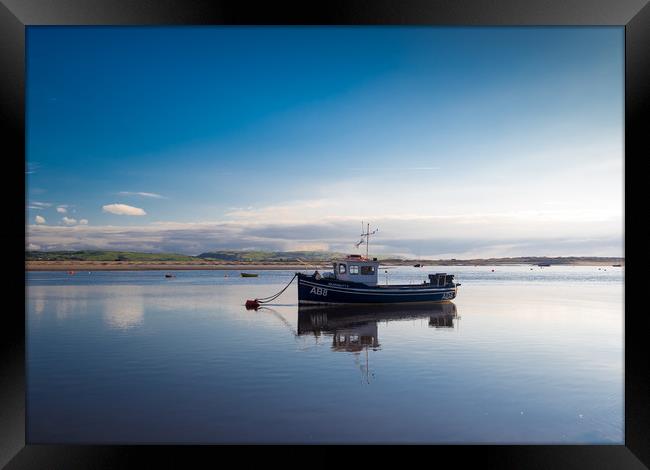 Reflective Serenity in Aberdovey Framed Print by Colin Allen