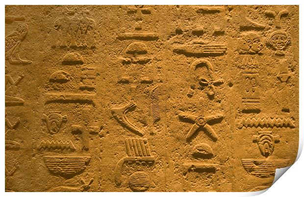 Hieroglyphics Print by Berit Ipsen