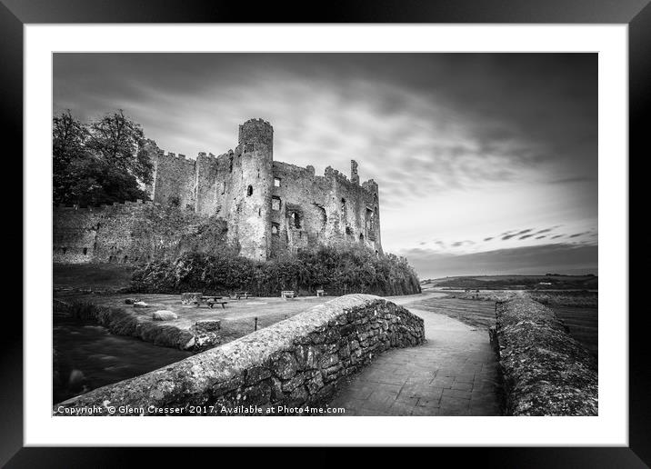 Laugharne Castle, Wales Framed Mounted Print by Glenn Cresser