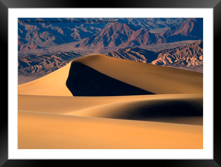 Desert Sand Framed Mounted Print by Mike Dawson