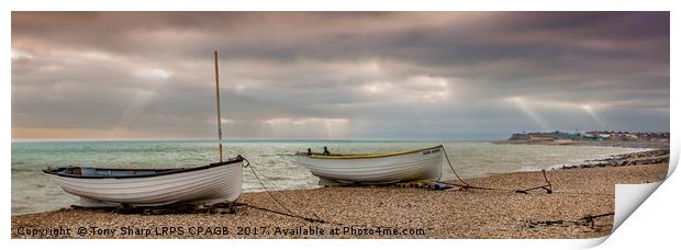 FISHING BOATS - WEST ST. LEONARDS ,HASTINGS,EAST S Print by Tony Sharp LRPS CPAGB