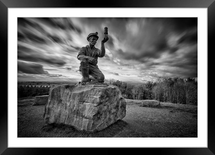 Nottinghamshire Miners Tribute Framed Mounted Print by Jason Moss
