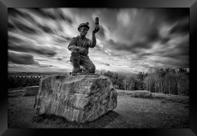 Nottinghamshire Miners Tribute Framed Print by Jason Moss