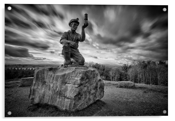 Nottinghamshire Miners Tribute Acrylic by Jason Moss
