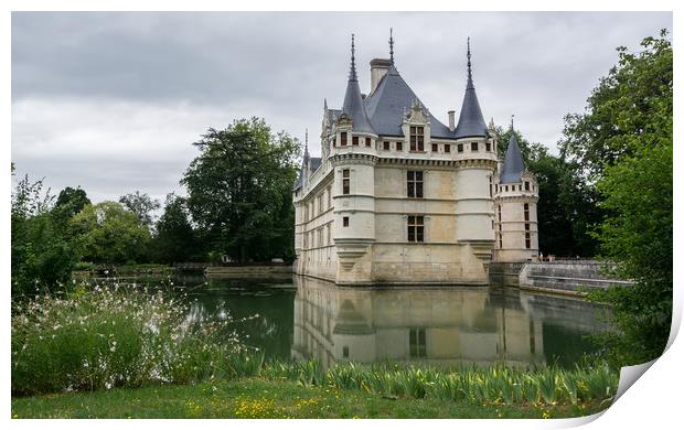 Azay le Rideau Castle in France  Print by Michelle PREVOT
