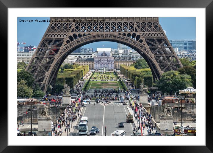 Eiffel Tower Paris Framed Mounted Print by Lynn Bolt
