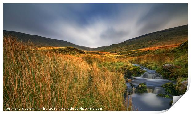 Evening in Brecon Beacons Print by Jaromir Ondra