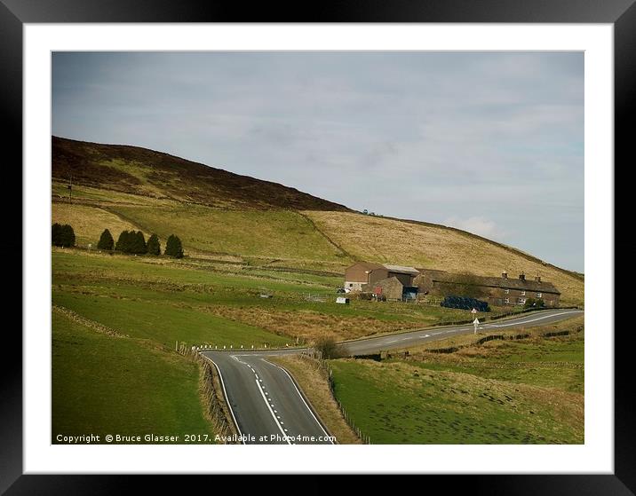 Derbyshire Dales Framed Mounted Print by Bruce Glasser