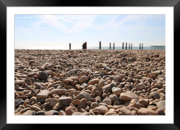 Pebbles are the new sand Framed Mounted Print by Charisse Carson