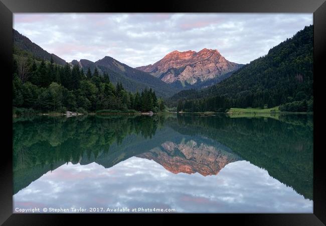 Lac De Vallon Framed Print by Stephen Taylor