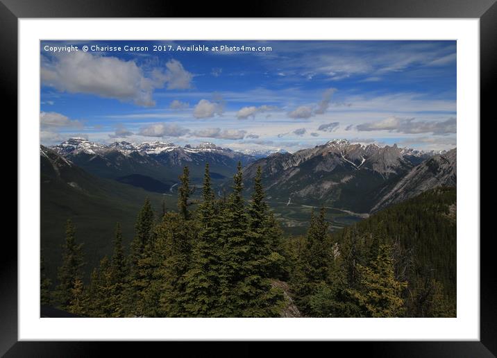 Top of the Rockies Framed Mounted Print by Charisse Carson